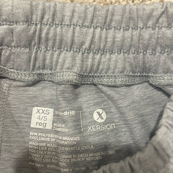 NWOT Xersion Girl’s Heather Gray Jogger Pants Sz. XXS-4/5 - Picture 3 of 8
